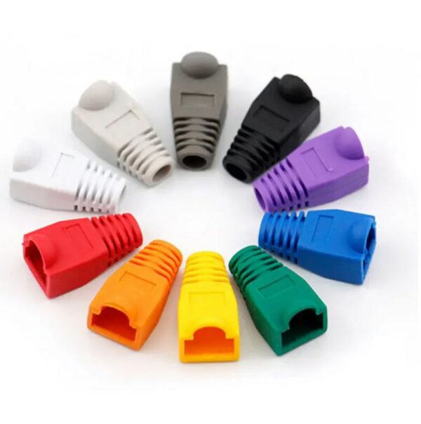 RJ45 CAT6 CAT5 Network Cable Connector Plug Boot Strain Cover Caps - Image 2